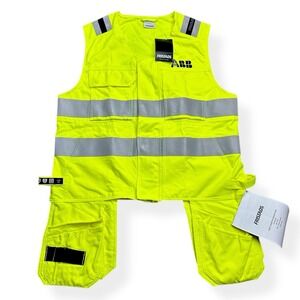 Fristads Flamestat High Vis Neon Vest Class 2 Work Safety Utility Men's Size L